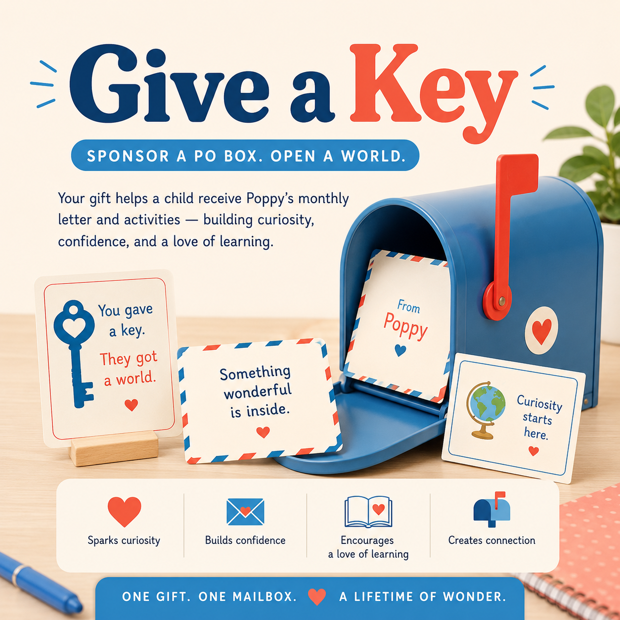 Give a Key — Sponsor a Mailbox